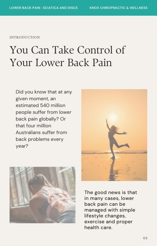 eBook - Lower Back Pain : Sciatica & Discs